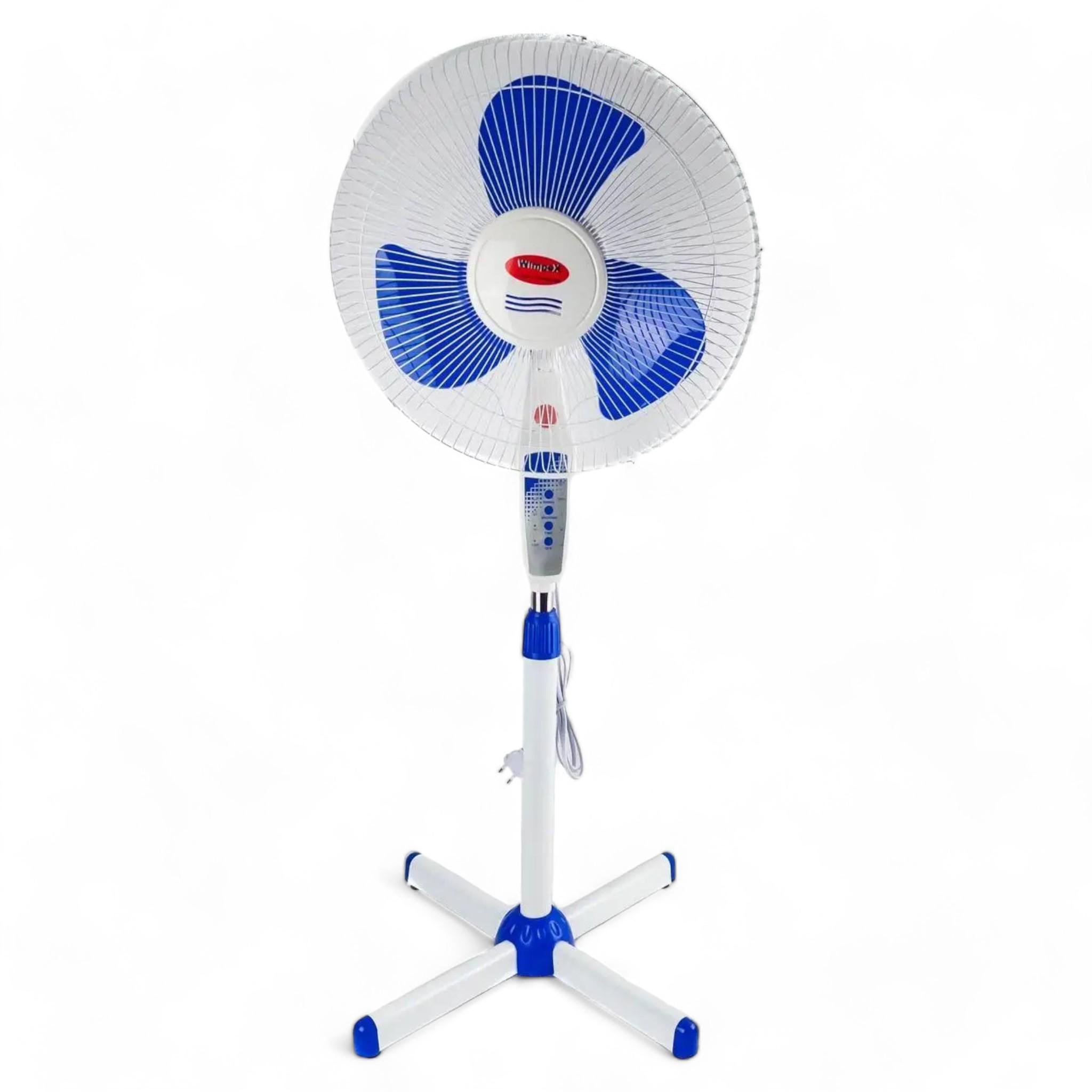 Вентилятор напольный Wimpex WX 1603 R с пультом 100 Вт диаметр лопастей 40 см 3 скорости (WX 1603 R)