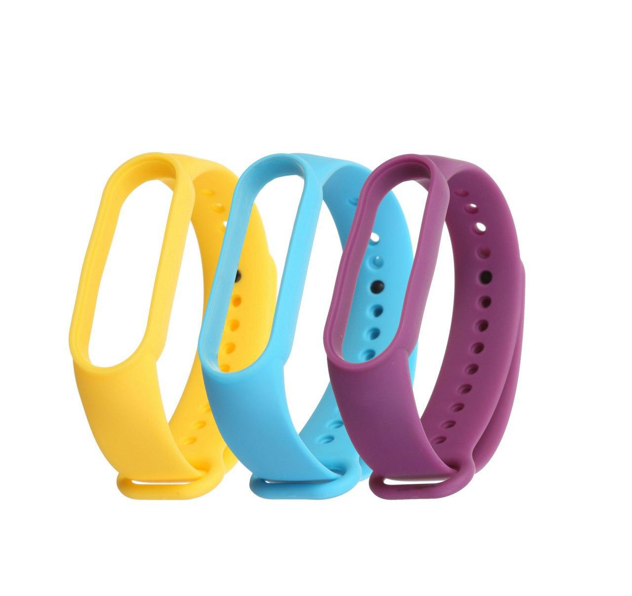 Комплект ремешков MRK для Xiaomi Mi Band 5/6 Viola pansy