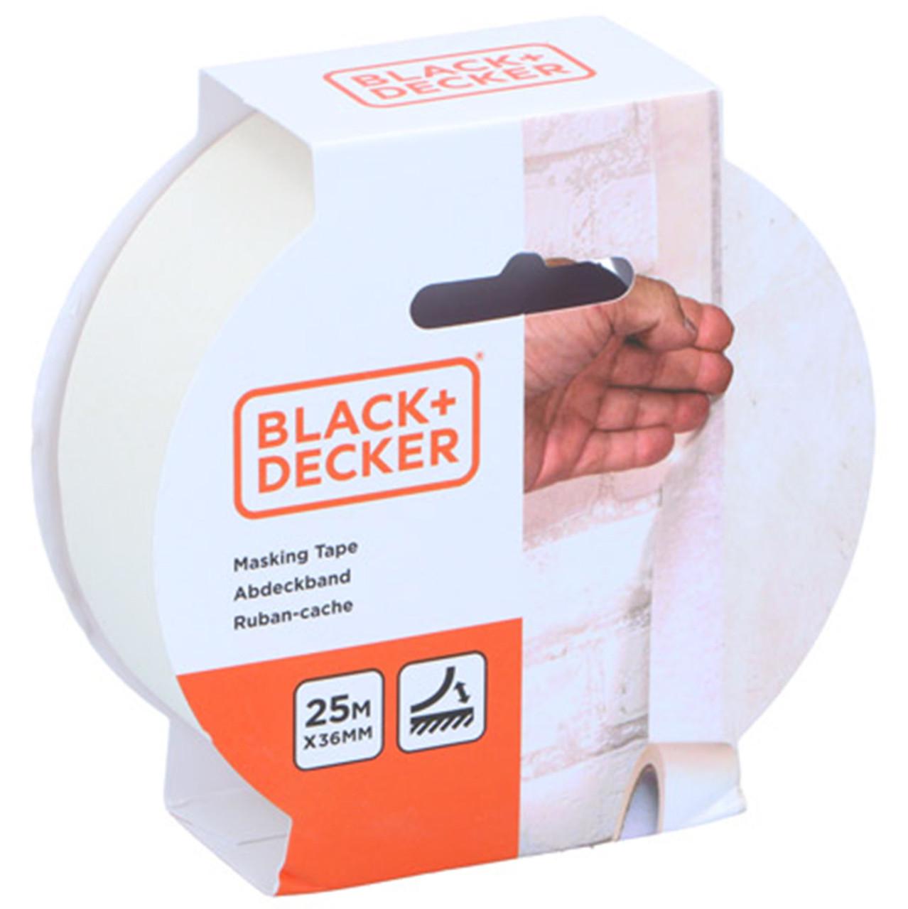 Стрічка малярна Black+Decker Masking Tape 25 мм x 25 м (2816655646)