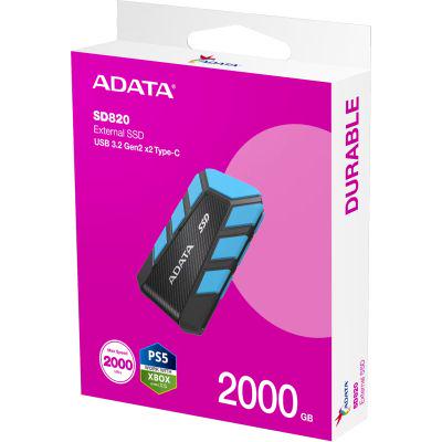 SSD-накопитель ADATA SD820 2TB USB 3,2 (SD820-2000G-CBU) - фото 6 SSD-накопитель ADATA SD820 2TB USB 3,2 (SD820-2000G-CBU) - фото 6