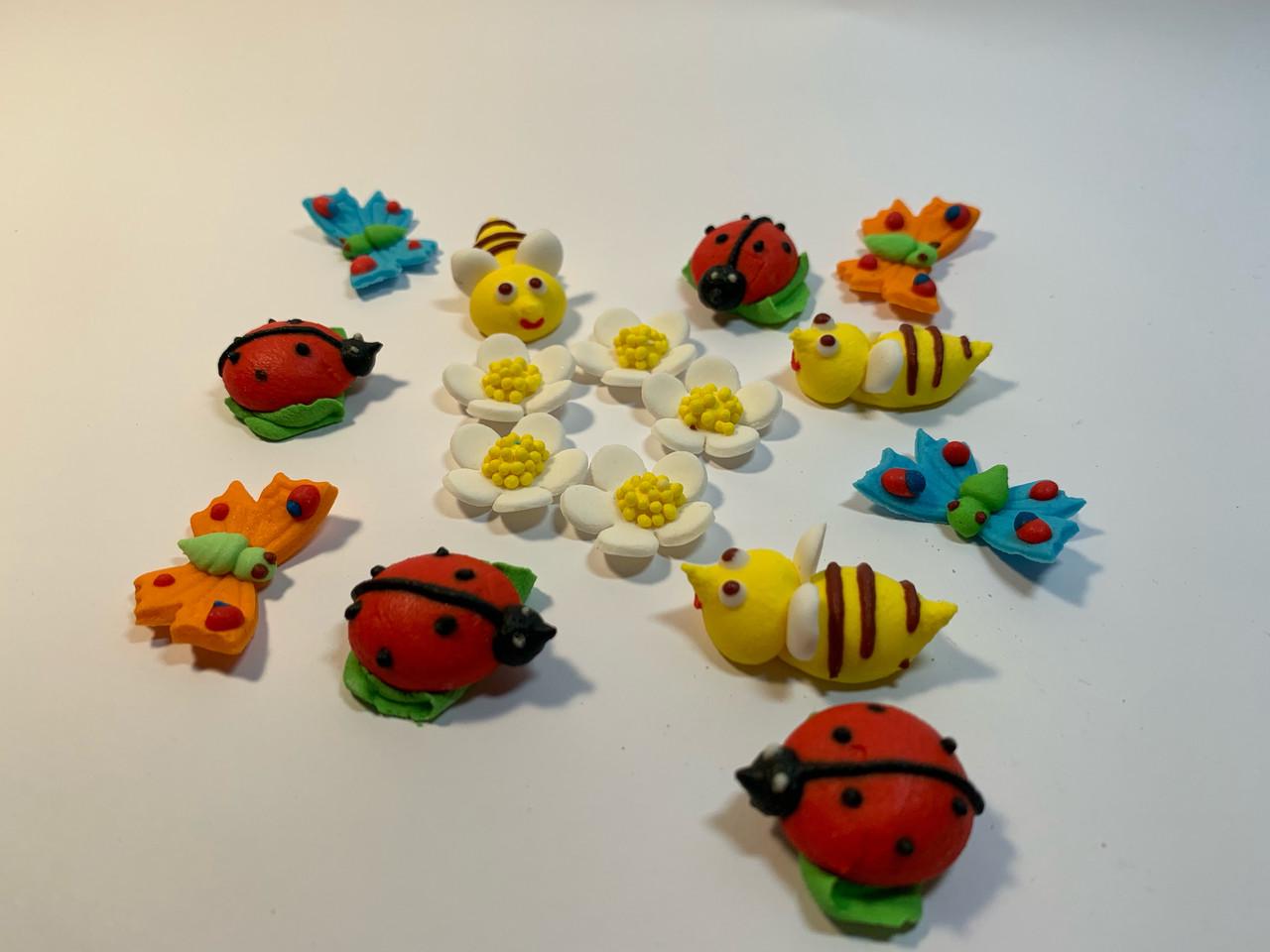 Цукрова прикраса для торта Комашки