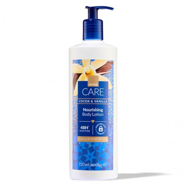 Лосьон для тела с дозатором Avon Care с маслом Какао и экстрактом ванили 720 мл (2780508407)