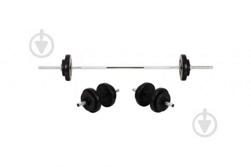 Набір: штанга + гантелі WCG 70 кг Чорний (320.000.012)