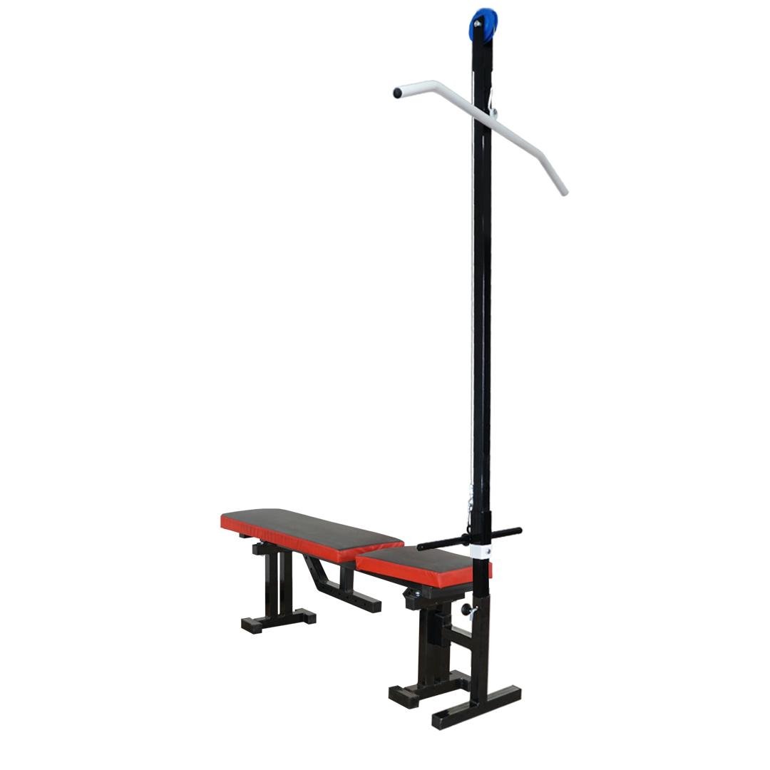 Лавка для жима регулируемая Hardcore GYM 090 Прем до 300 кг и верхняя тяга А416-Вт