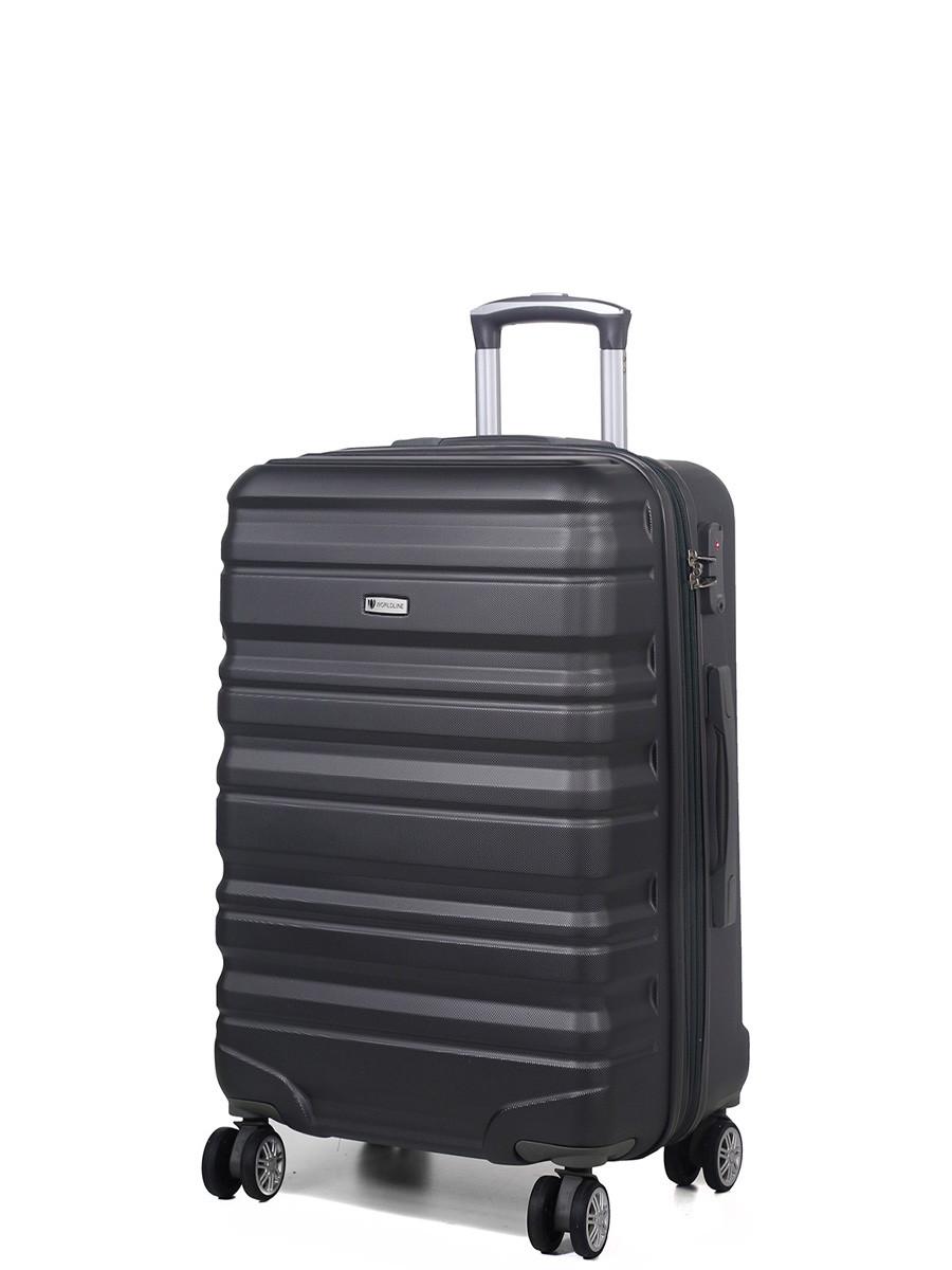 Чемодан Airtex 628 средний 65х42х26 см 69 л на 4 колеса Темно-серый