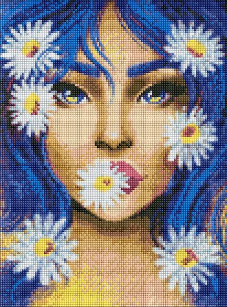 Алмазная мозаика Идейка Ромашковое настроение 30x40 см (Id-AMO7409)