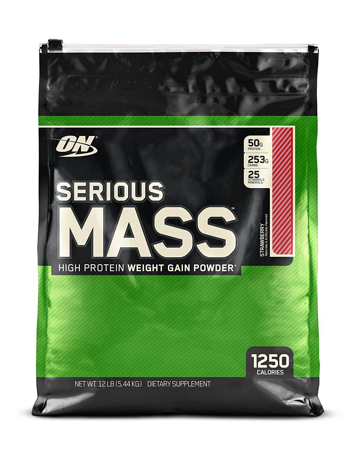 Гейнер Optimum Nutrition Serious Mass 5,45 кг Клубника