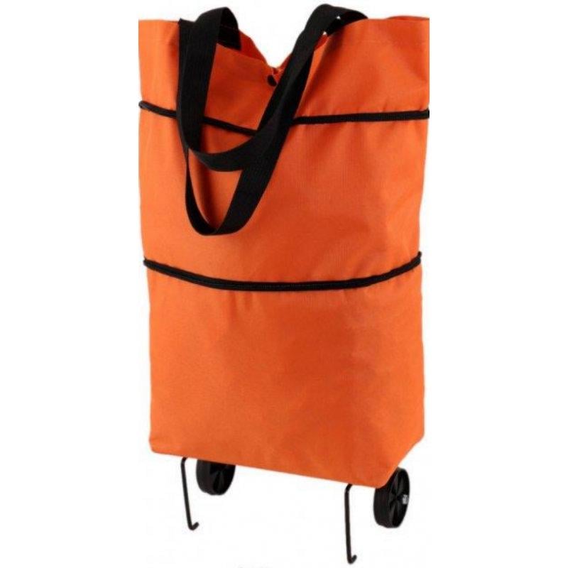 Візок-сумка на коліщатках 46х27х12 см Помаранчевий (32406826) Візок-сумка на коліщатках 46х27х12 см Помаранчевий (32406826)