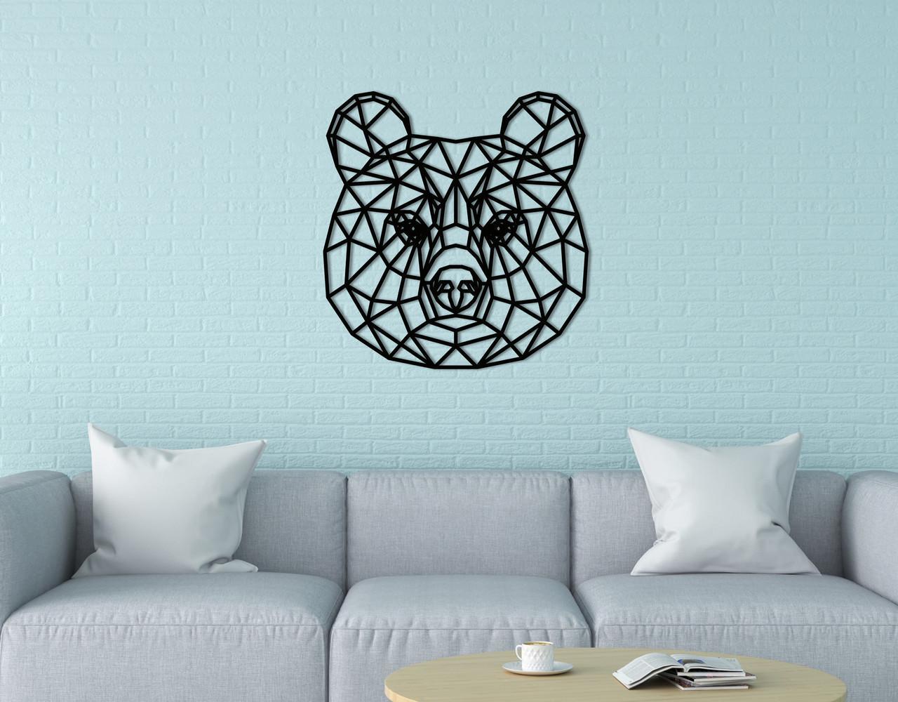 Декоративное панно на стену Upwood Decor Brown Bear 52х50 см Black (1584865215)