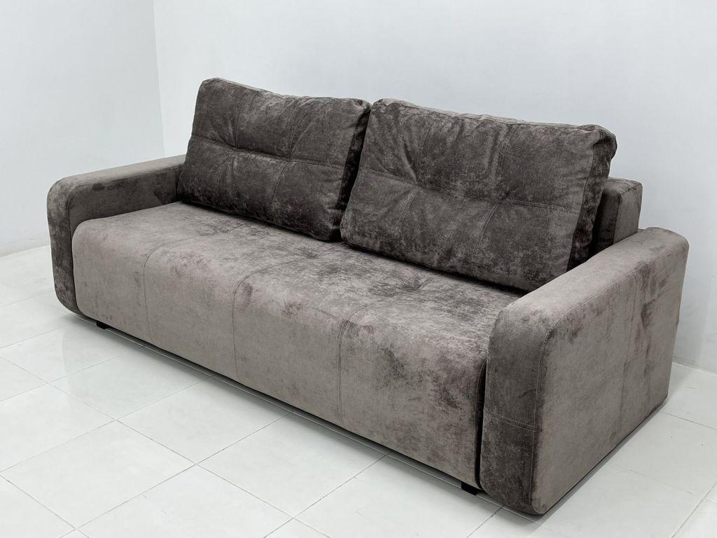 Диван ортопедичный раскладной Милан Вуди ЛДСП/дерево/ткань Коричневый