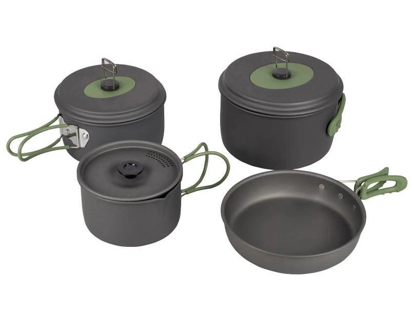 Набор посуды Bo-Camp Explorer 4 Pieces 19 Hard Anodized Grey/Green (DAS302733) Набор посуды Bo-Camp Explorer 4 Pieces 19 Hard Anodized Grey/Green (DAS302733)