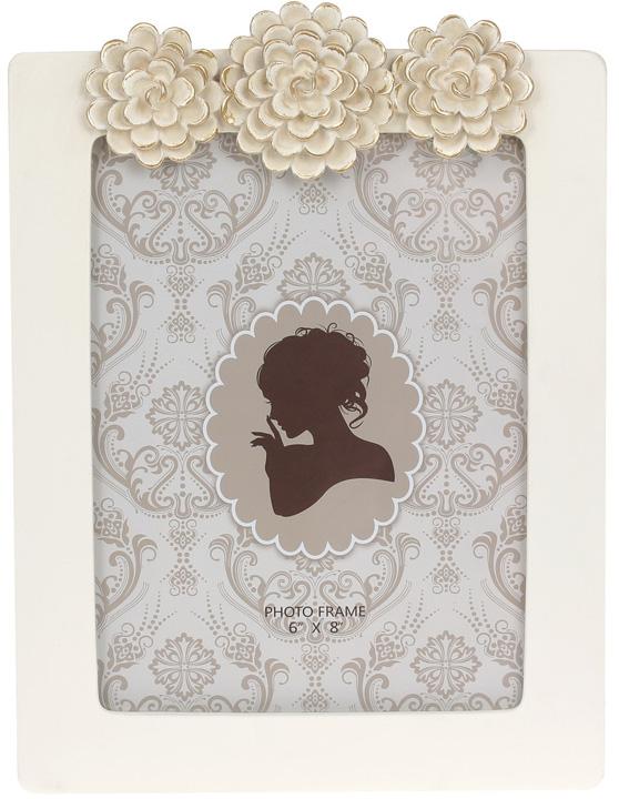 Фоторамка Viljandi Flowers для фото 15х20 см Белый с золотом (BD-450-205)