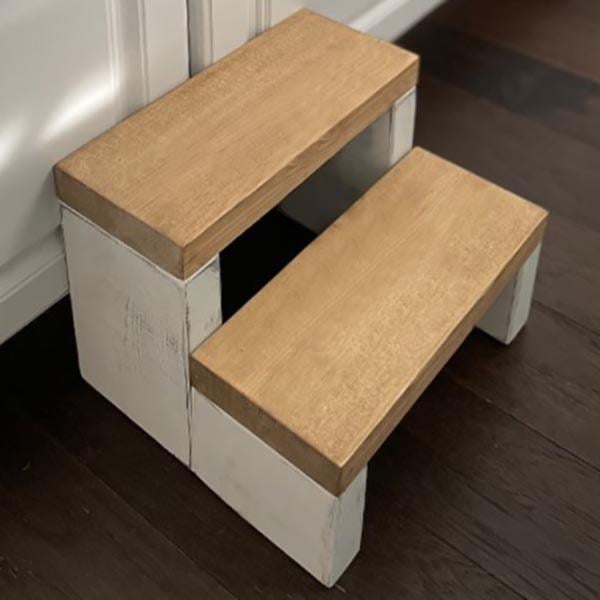 Скамейка-ступенька из дерева Маунтин Шебби/Сиена (ССТ-00232805)