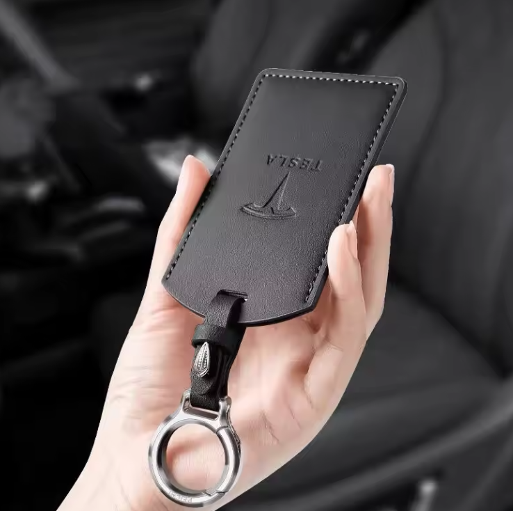 Смарт-ключ автомобиль NFC для Tesla кожаный (model 13) - фото 3 Смарт-ключ автомобиль NFC для Tesla кожаный (model 13) - фото 3