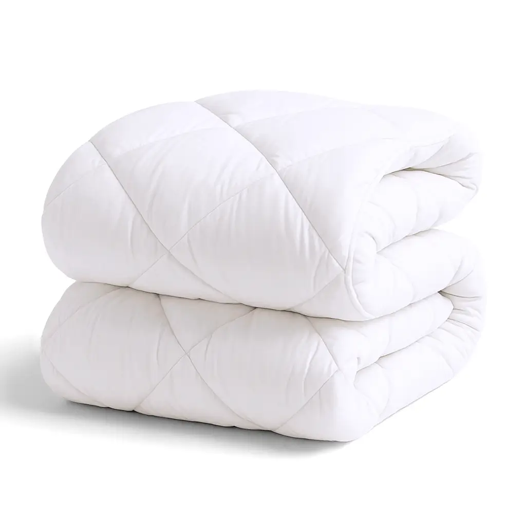 Одеяло полуторное из натурального хлопка 4 сезона в 145х210 см Белый (8-6-5155161)