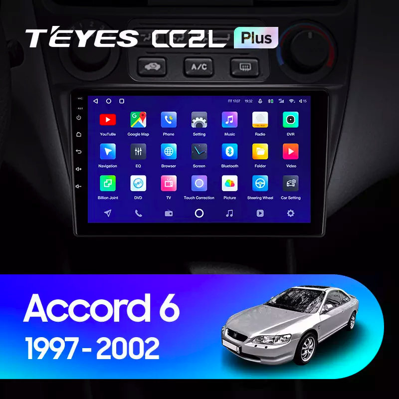 Автомагнітола штатна Teyes CC2L Plus 2/32 для Honda Accord 6 1997-2002 Android (1680438151) - фото 3