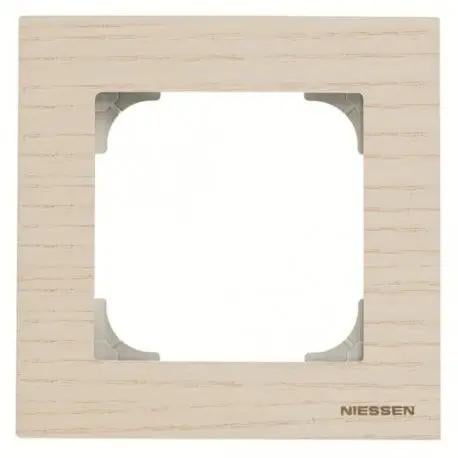 Рамка одноместная коллекция Sky Niessen 8571FR ясень Белый (00000026581)