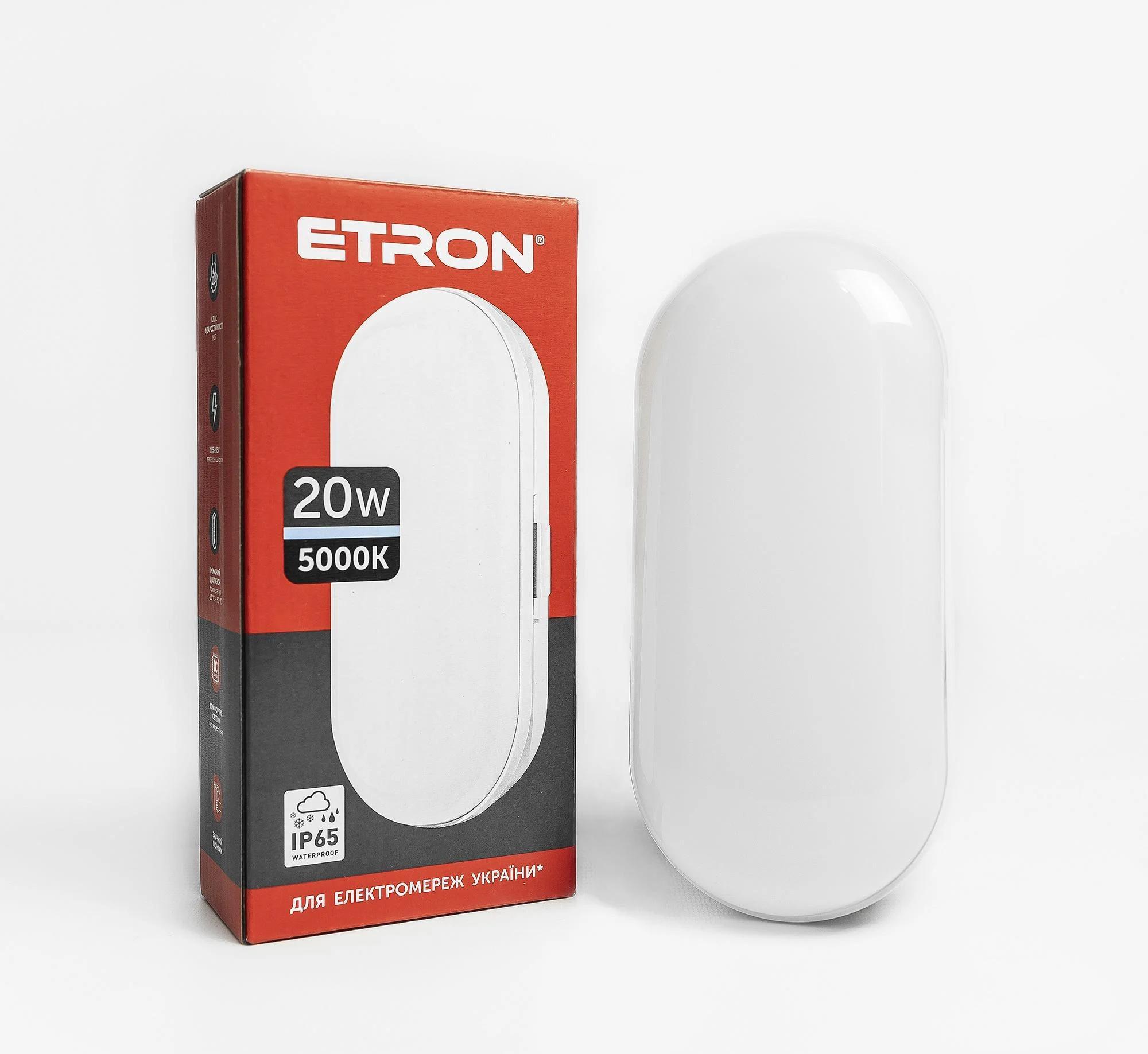 LED-светильник ETRON Communal 1-ESP-507-E Ellipse 20W 5000К (27568327)