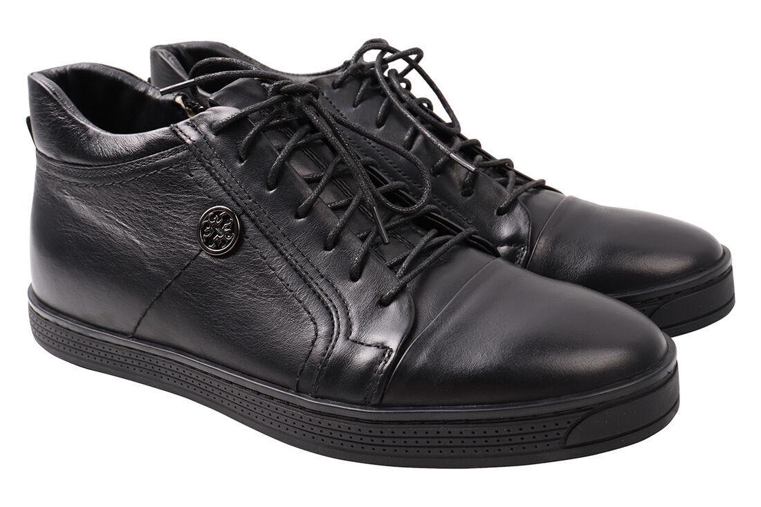 Ботинки мужские Vadrus из кожи на низком ходу на шнуровке р. 41 Черный (189-9/22ZHC)