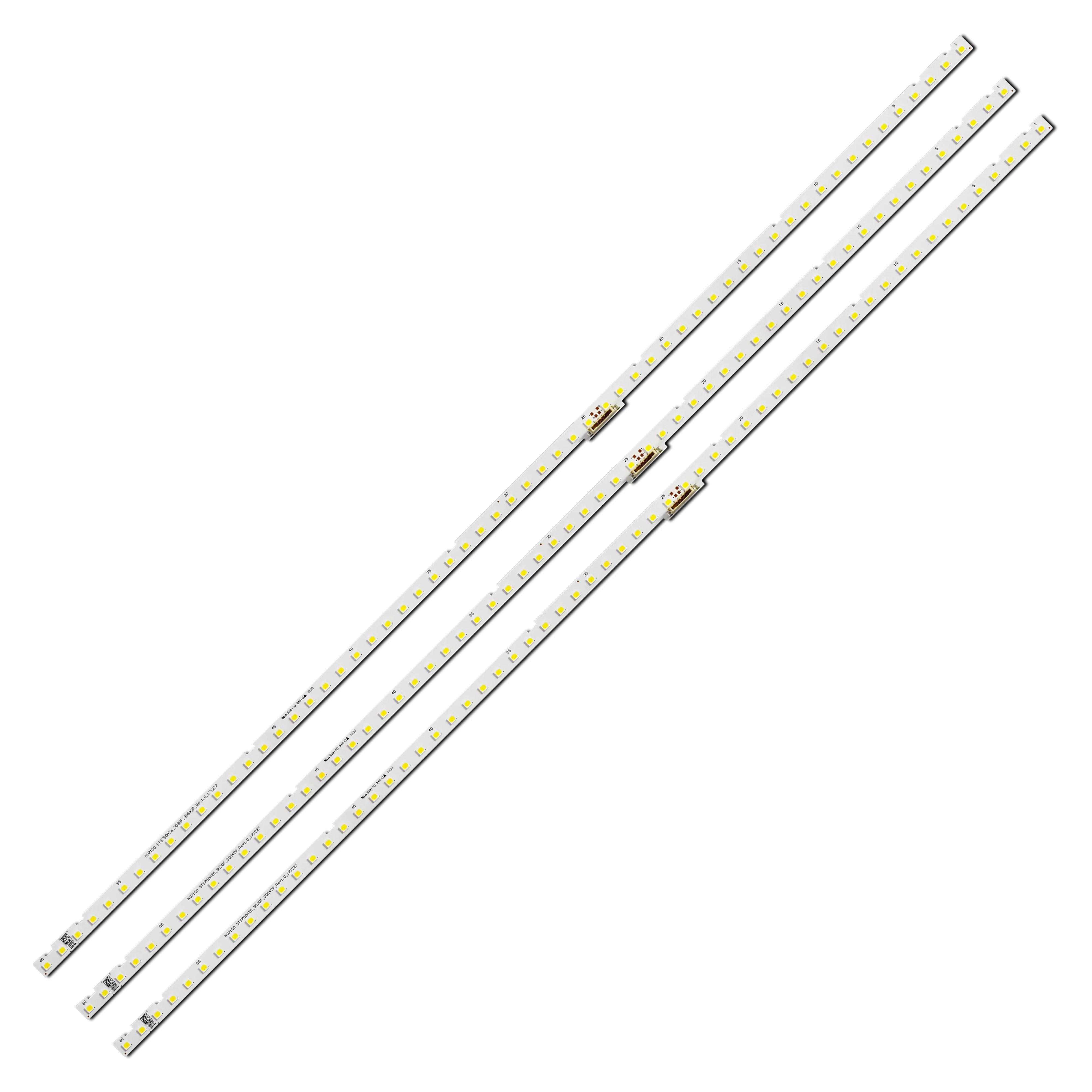 Комплект LED подсветки для TV Samsung STS750A26 Rev1.0 NU7100 BN96-46078A STS750A26_3030F_30S*2P_Rev1.0_171227 75" 3 шт. (ART-14128)