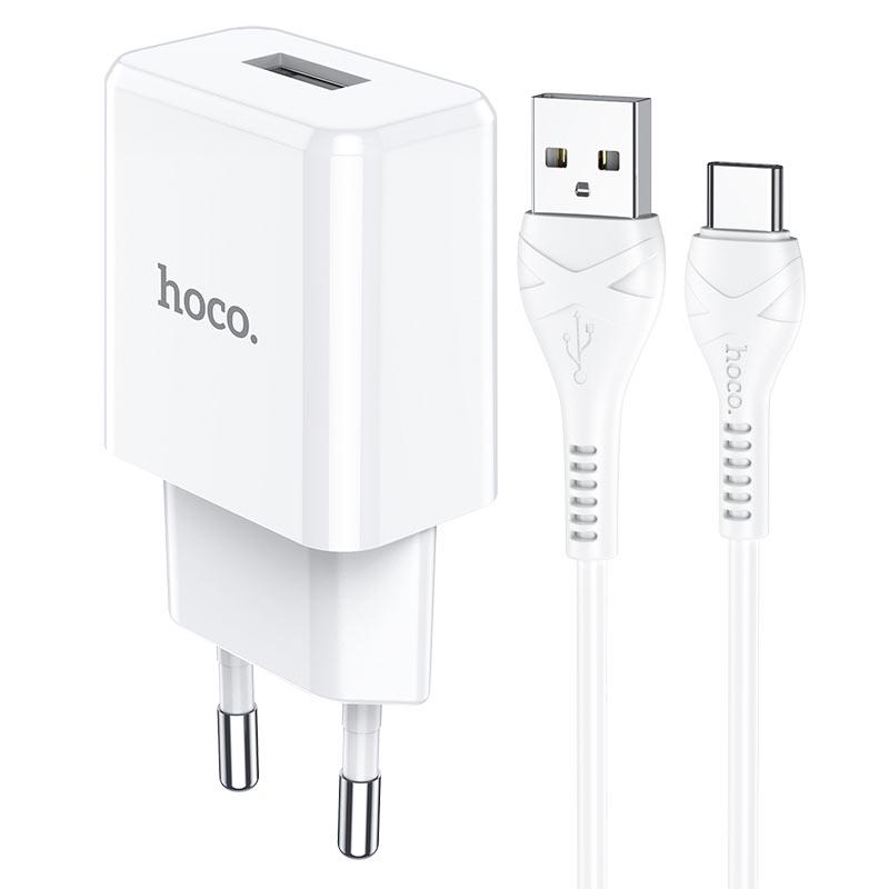 Сетевое зарядное устройство Hoco N9 Especial Type-C EU White