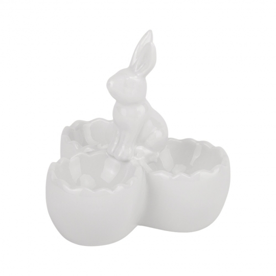 Подставка для 3 яиц Нежный кролик 10 см Белый (5009-042) - фото 2 Подставка для 3 яиц Нежный кролик 10 см Белый (5009-042) - фото 2