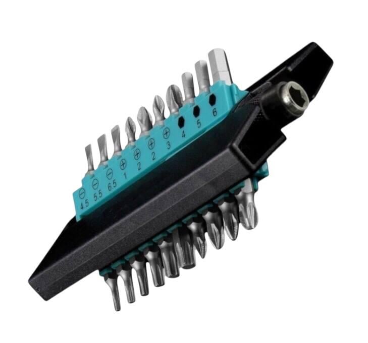 Біти Bonanza в наборі з адаптером у пластиковому кейсі 20 шт. (2555289573)