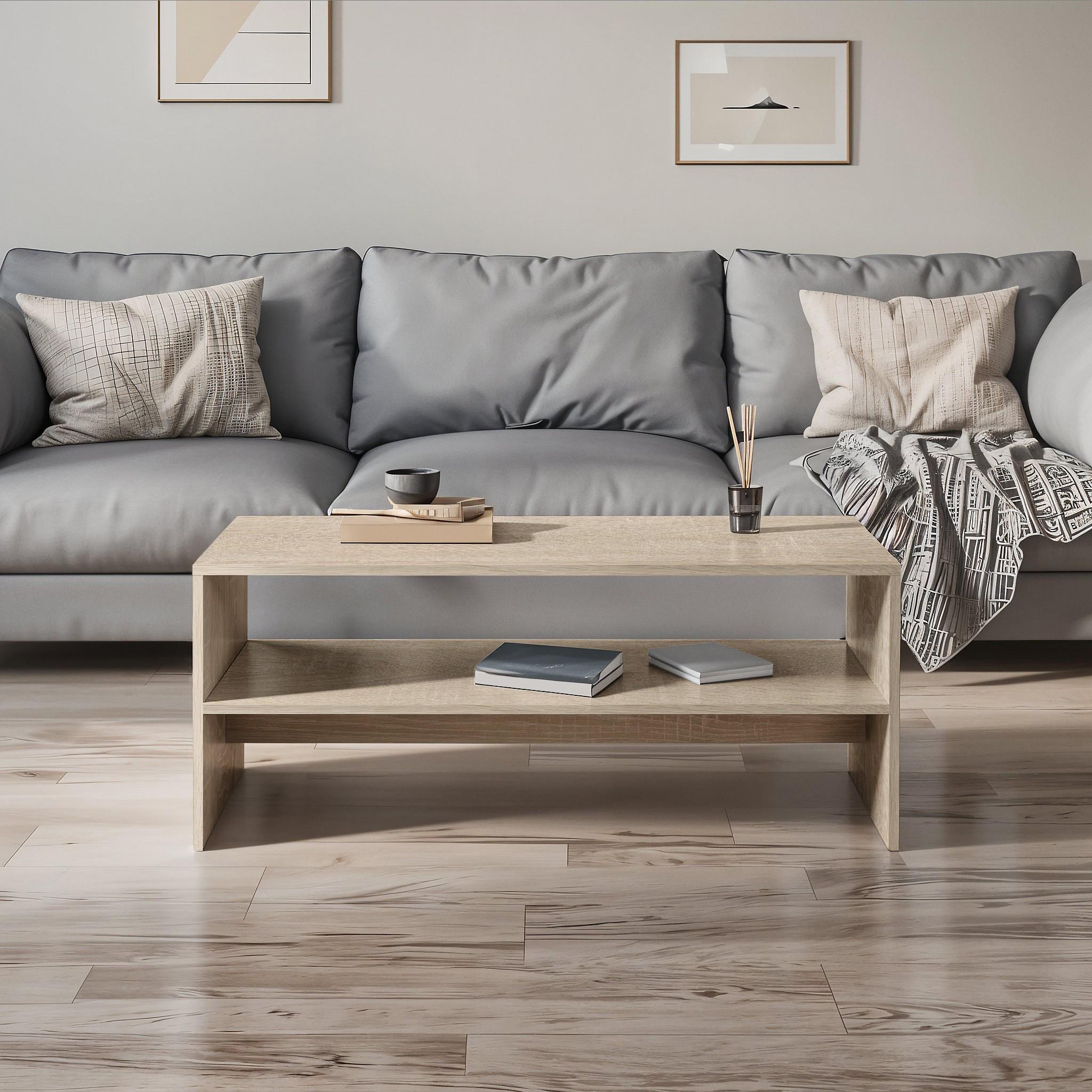 Журнальный стол F-80 996х398х400 мм Дуб Сонома - фото 2