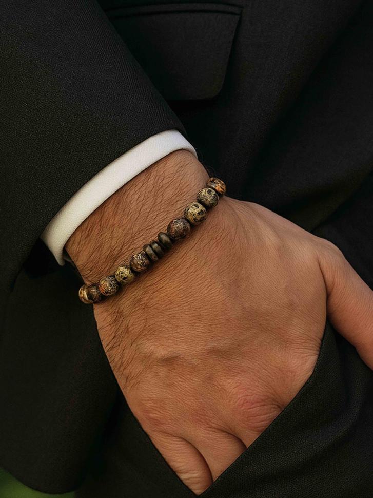 Браслет для мужчин из яшмы (4539) Браслет для мужчин из яшмы (4539)