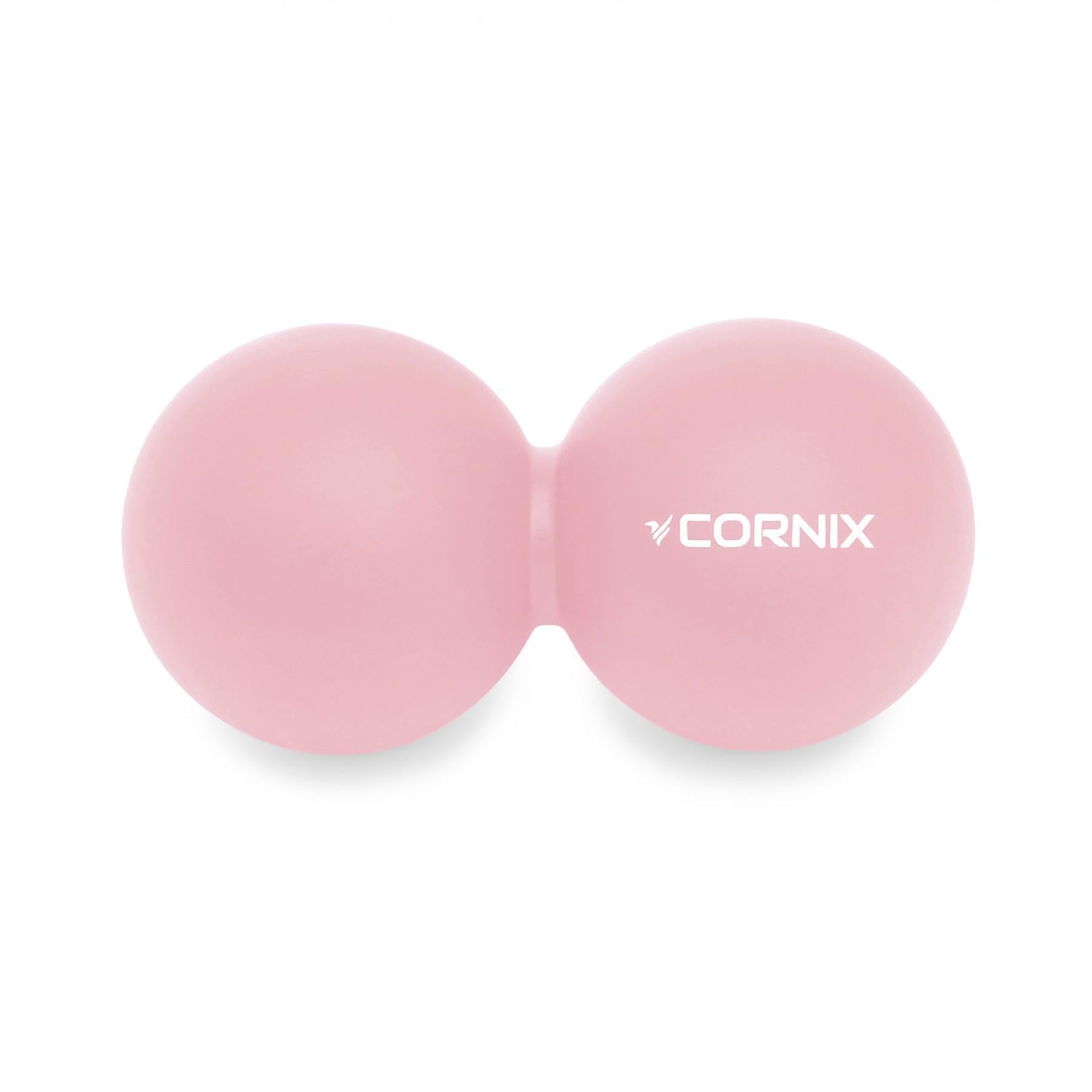 Массажный мяч двойной Cornix Lacrosse DuoBall XR-0116 Coral (39254)