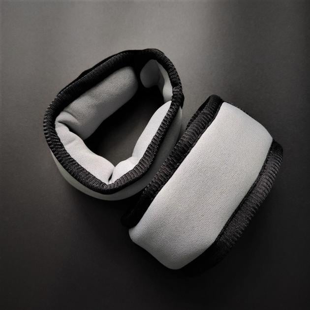 Манжеты утяжелительные для тренировок на ноги или руки 2 шт. по 0,25 кг Серо-черный (87223-250ws) - фото 2 Манжеты утяжелительные для тренировок на ноги или руки 2 шт. по 0,25 кг Серо-черный (87223-250ws) - фото 2