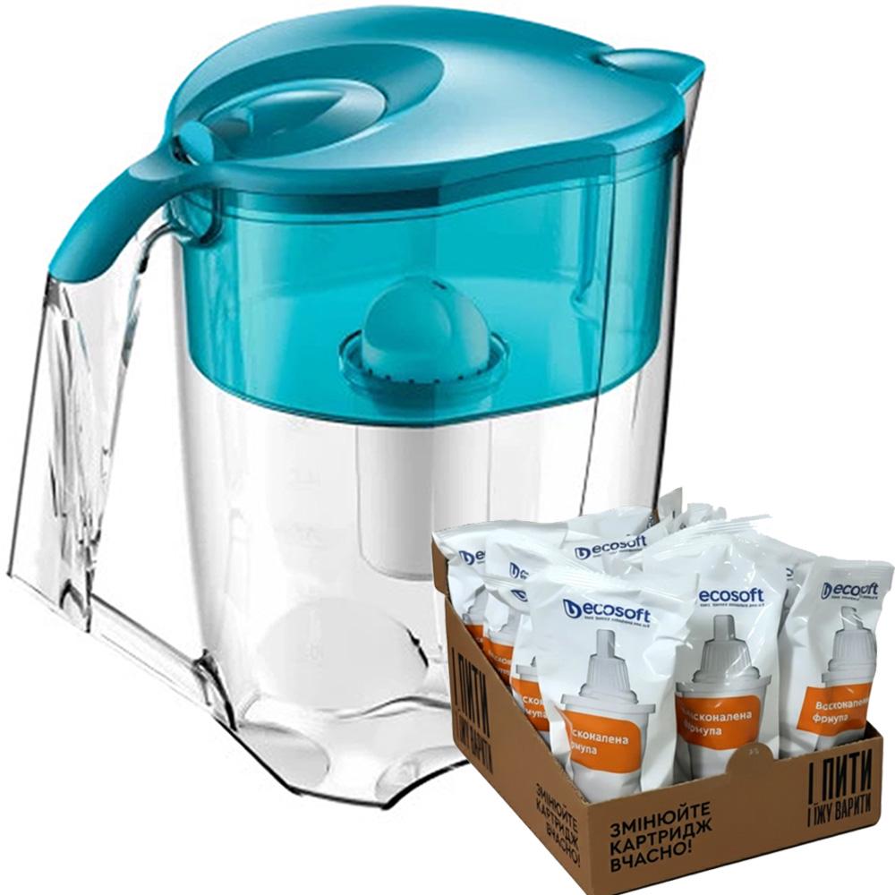 Фильтр-кувшин Ecosoft Maxima и 8 картриджей Аква Грин