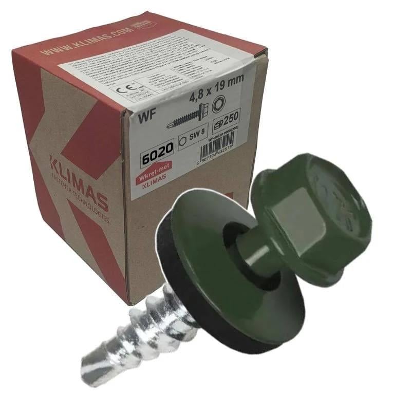 Саморез Wkret-Met для крепления металлического профиля к легким металлическим конструкциям SWMH 4,8х19 (6020)