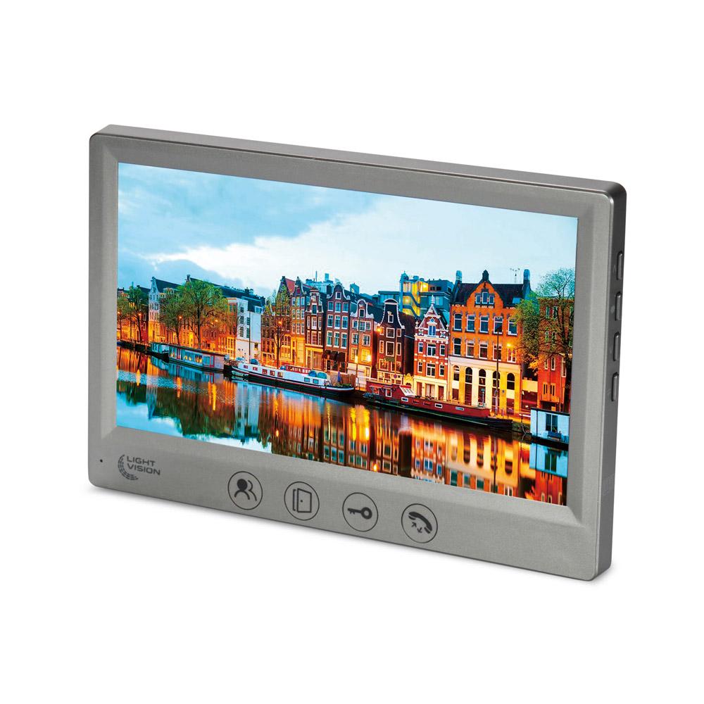 Комплект видеодомофона Light Vision AMSTERDAM FHD 7" Grey и видеопанель RIO FHD Grey (82-00237-82-00216) - фото 8