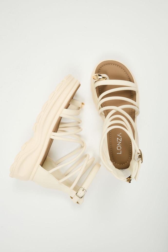 Сандалии женские LONZA на платформе р. 41 Бежевый (198975)