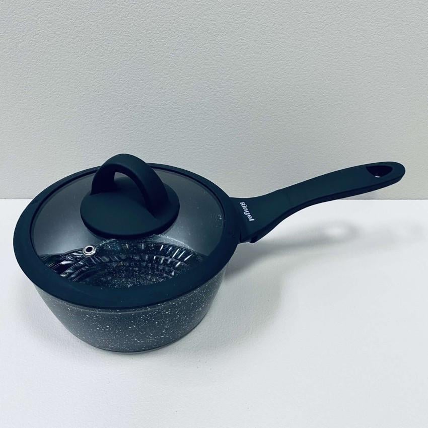 Ковш алюминиевый Ringel Zira RG-41006-16 со стеклянной крышкой 16 см 1,2 л (2297249804)