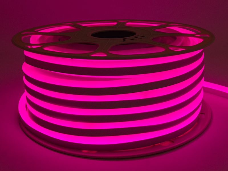 Неон світлодіодний AVT 55-P 8x16 мм 120 LED 2835 12V 8 Вт/м IP65 бухта 25 м Рожевий (8916) - фото 2 Неон світлодіодний AVT 55-P 8x16 мм 120 LED 2835 12V 8 Вт/м IP65 бухта 25 м Рожевий (8916) - фото 2