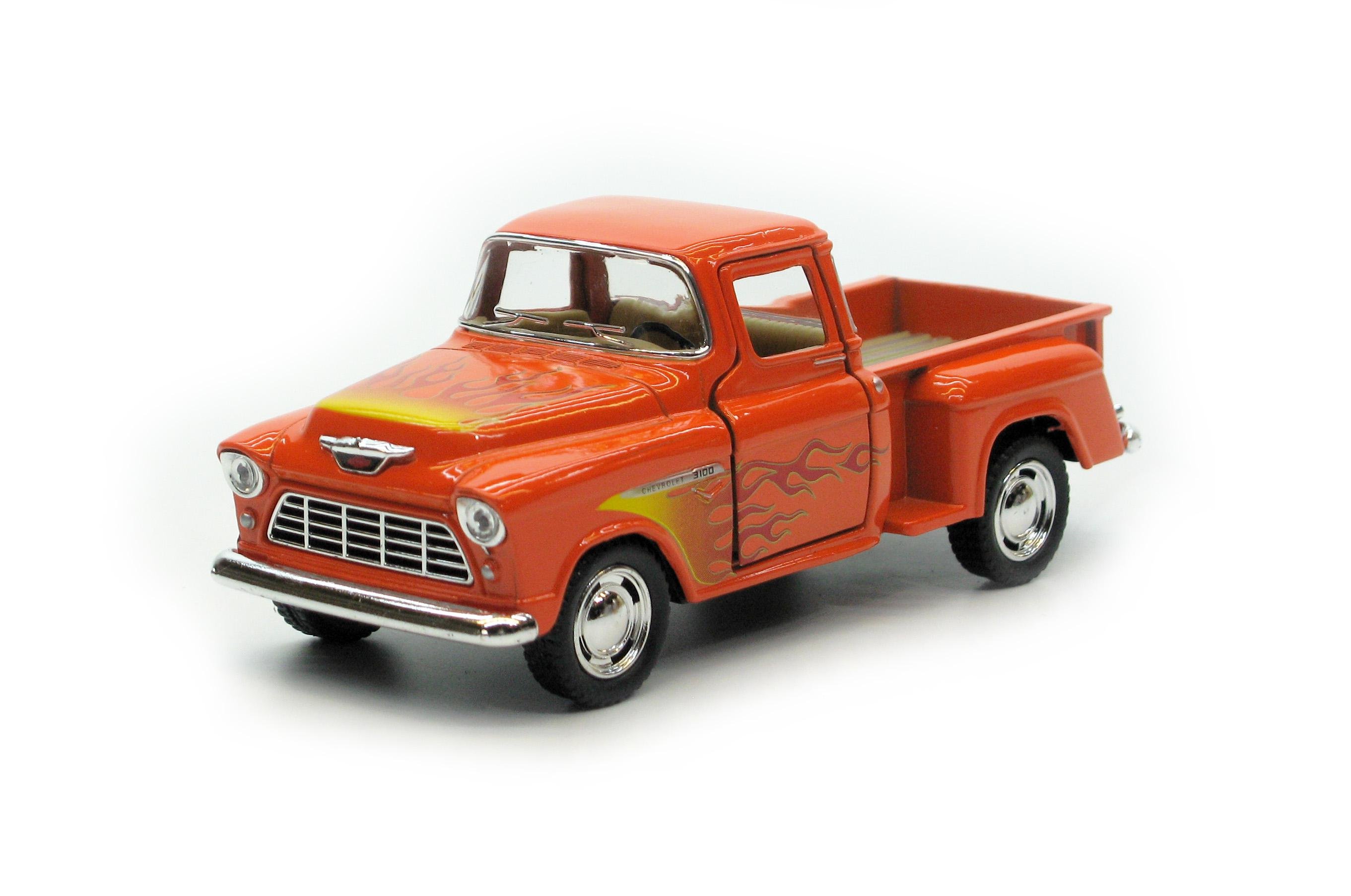Машина металлическая KT5330F Chevy Stepside Pick-up with printing 1955
