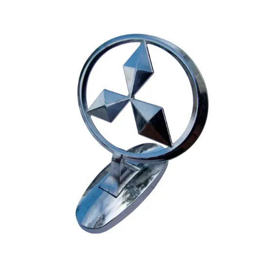 Эмблема Прицел на капот Mitsubishi сплав на скотче Хром (2970762365)
