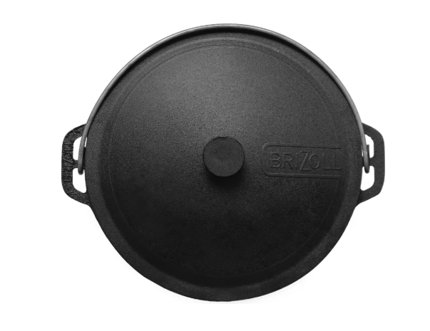 Котел чугунный туристический Brizoll с чугунной крышкой 8 л (KT08-1) - фото 4
