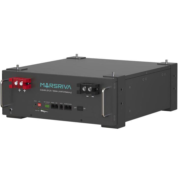 Батарея акумуляторна Marsriva LiFePO4 51.2V/100Ah 5.22KWH RT монтаж в стійку