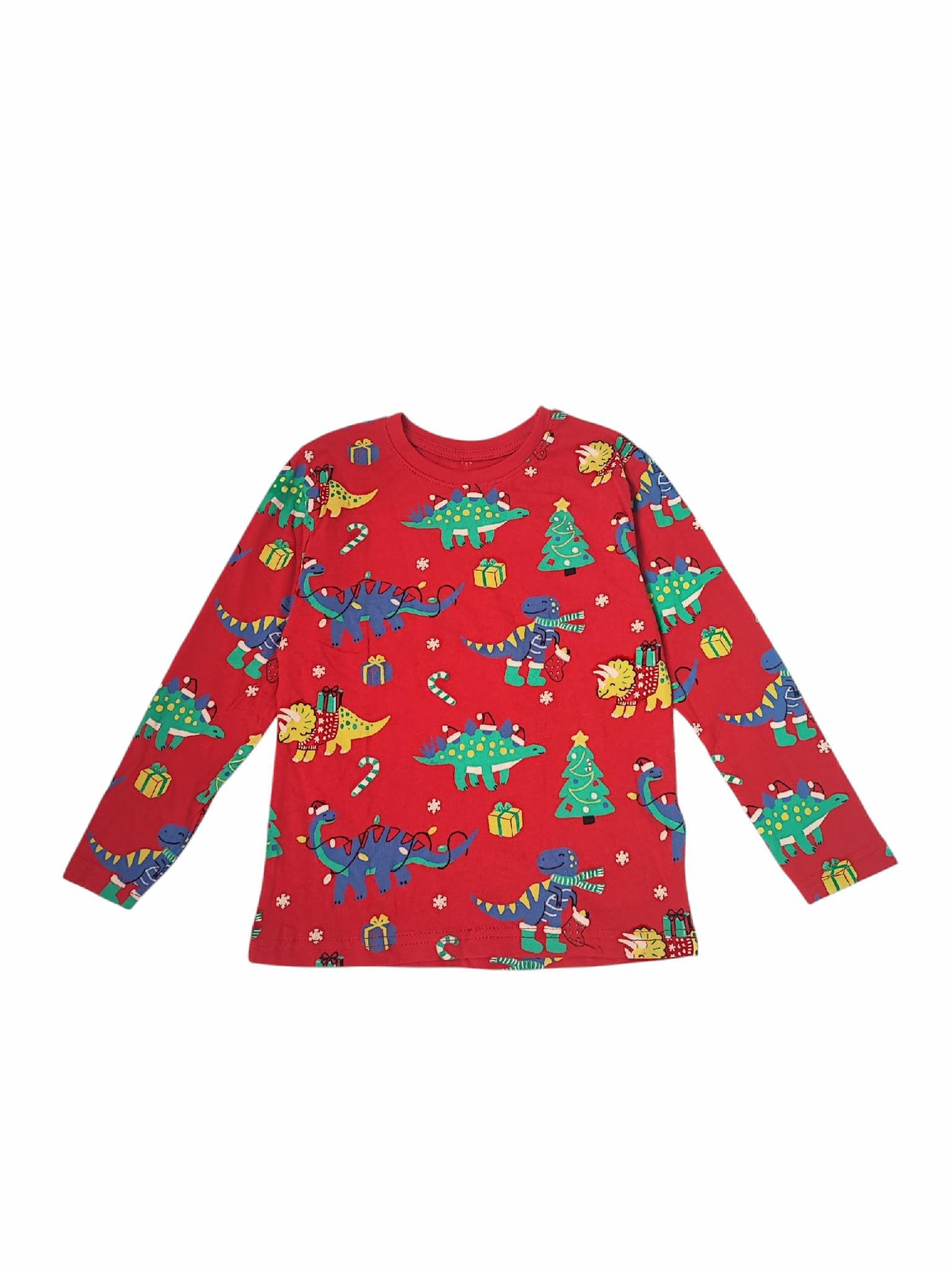 Лонгслів дитячий новорічний для хлопчика PRIMARK 110 см Червоний (25101059A)