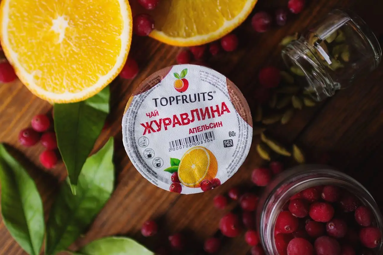 Чай ягодный TopFruits клюква/апельсин 60 г (2000700008304) - фото 3