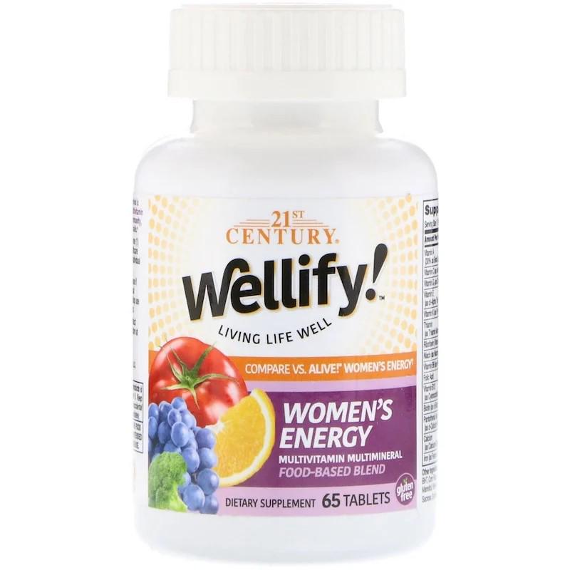 Витамины 21st Century Wellify! Women's Energy Multivitamin Multimineral 65 таблеток