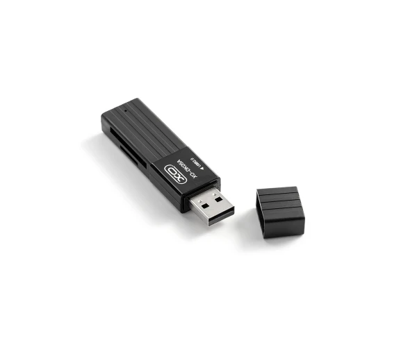 Картридер USB Xo DK05A 2в1/Usb 2,0 Black