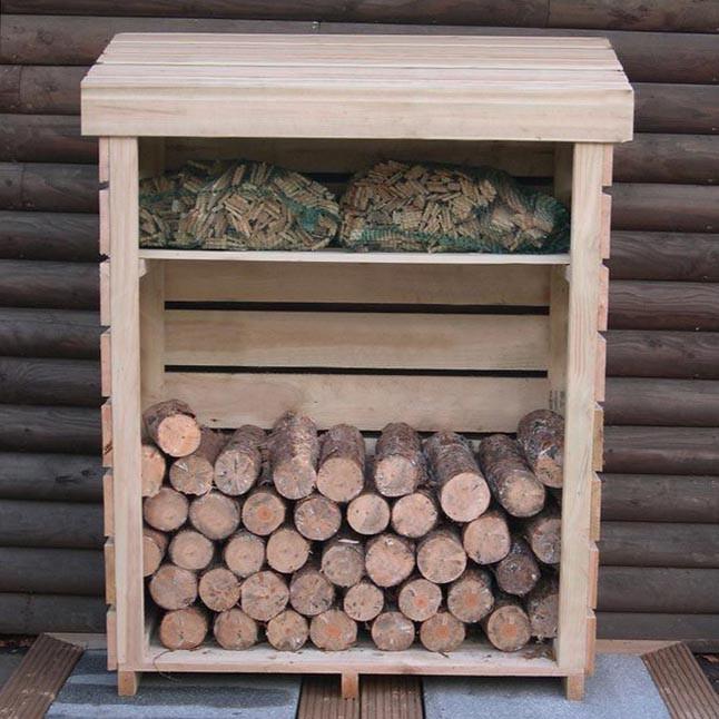 Дровниця із дерева Каслтаун Бланже (ДРВ-002701)