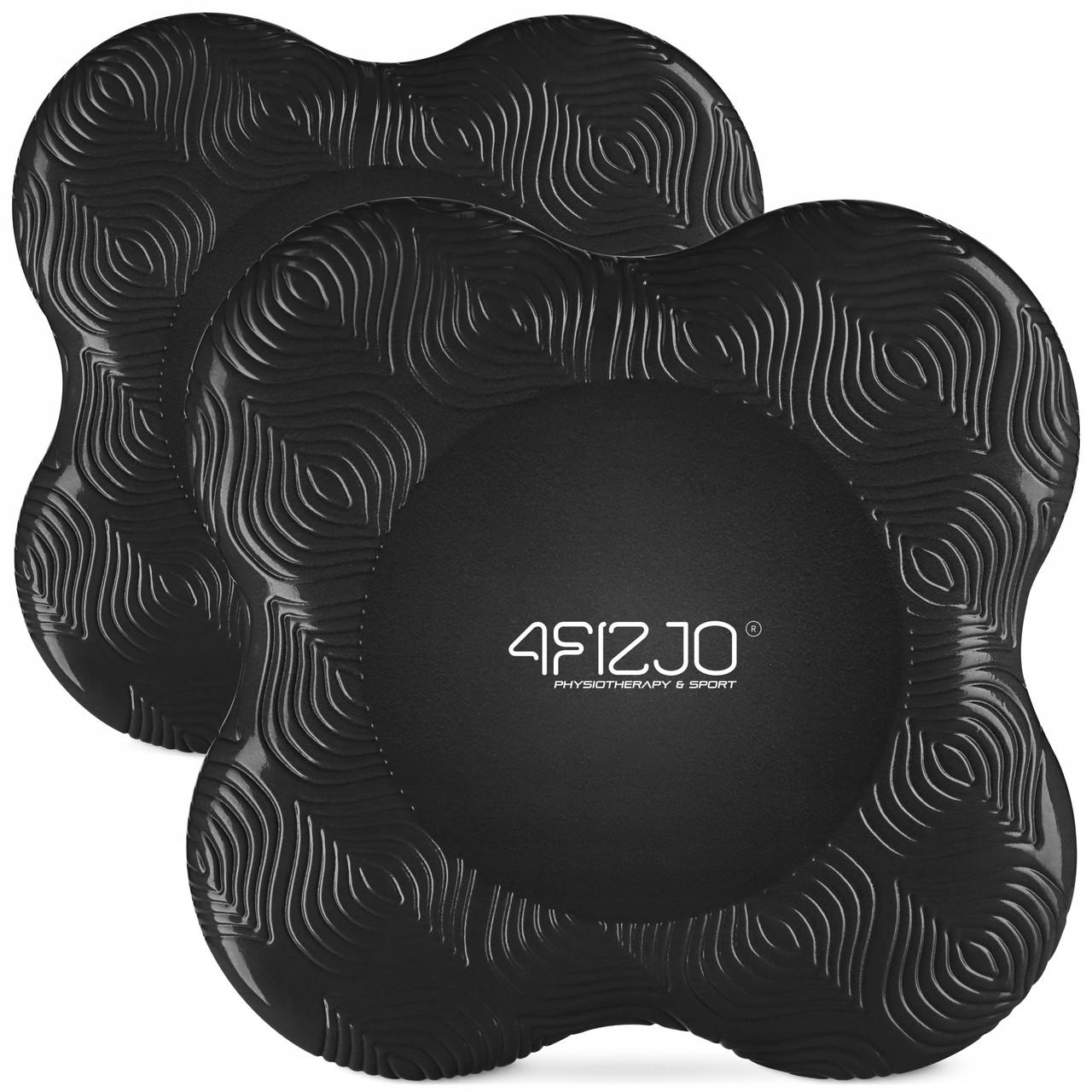 Підставки 4fizjo під коліна та лікті для йоги 2 шт. Black (P-5907739315335)