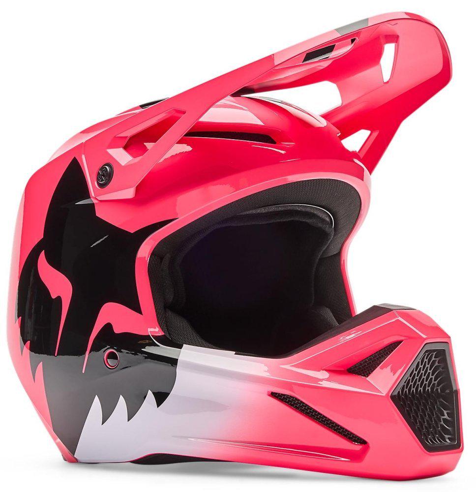 Мотошлем Fox V1 Helmet SHIELD M Pink (51489)