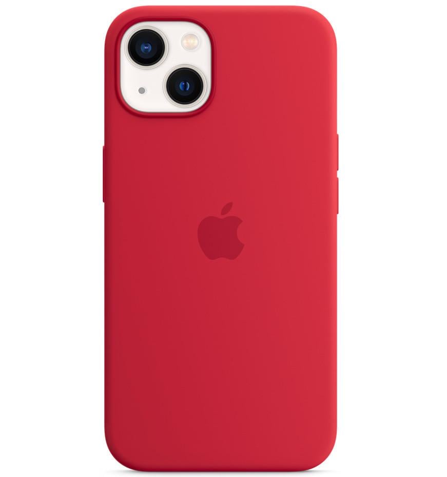 Силіконовий чохол-накладка Apple Silicone Case for iPhone 13, Product Red (HC)(A)