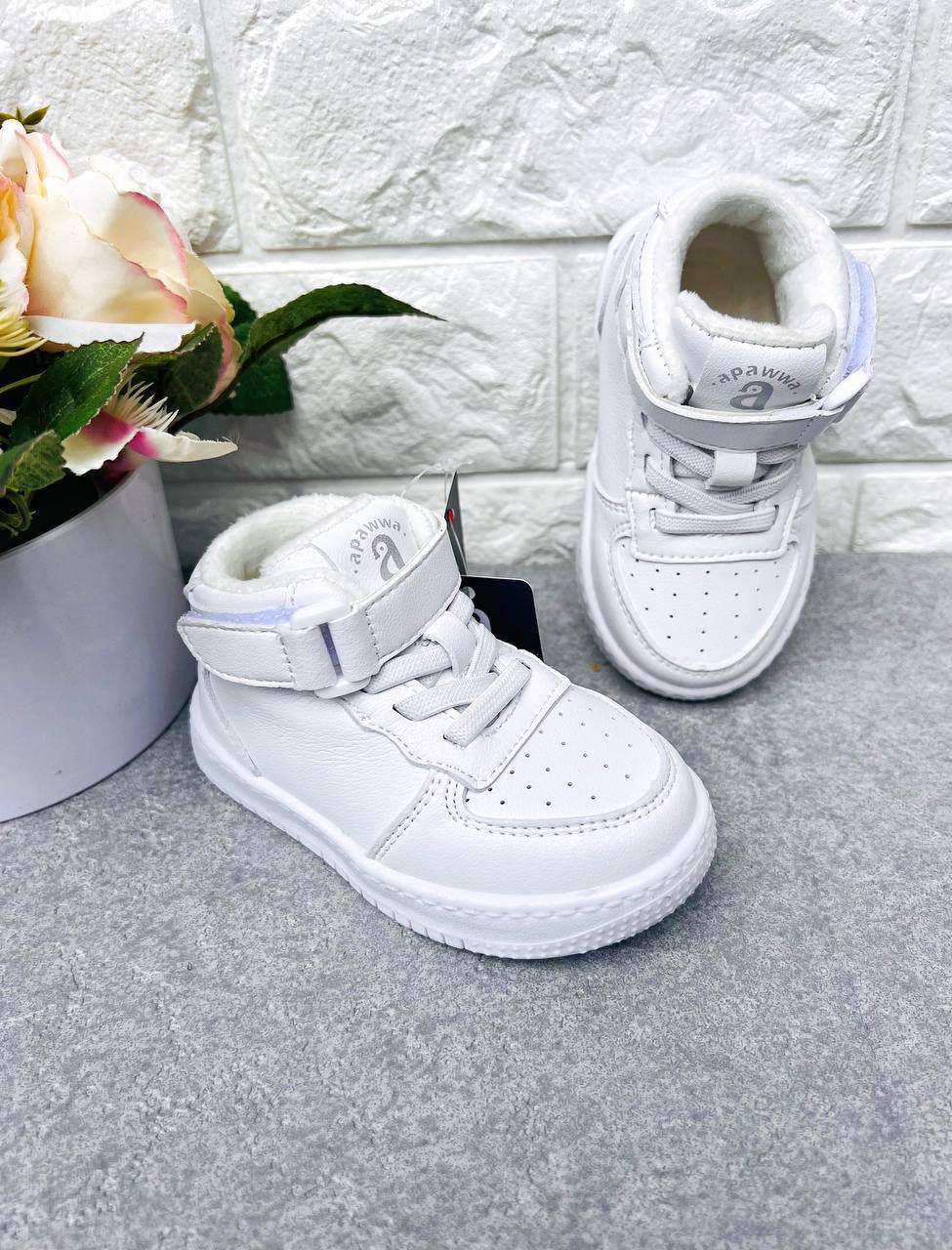 Кроссовки-хайтопы для мальчика Apawwa 1028 р. 22 14 см Белый